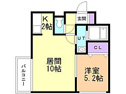 間取図画像 1LDK