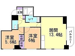 ドリームアヴェニュー広和Ｎｏ．16 7階2LDKの間取り