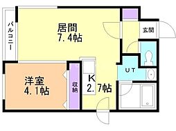 間取図画像 1LDK