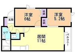 サウスヴィラＢ棟 2階