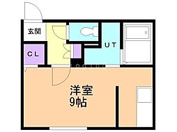 Ａｌｉｖｉｓ月寒中央 5階ワンルームの間取り