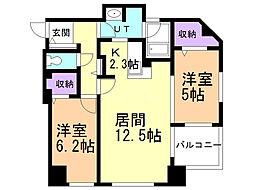 Ｆ114 9階2LDKの間取り