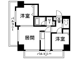 Ｓ−ＦＯＲＴ福住（旧サムティ福住） 2階2LDKの間取り
