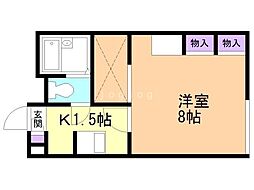 レオパレスライブリーII 1階