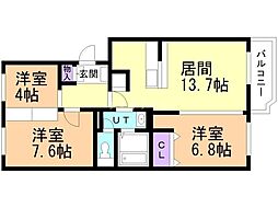 間取図画像 3LDK