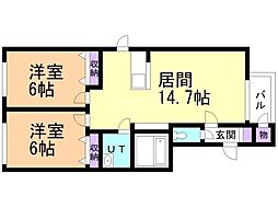 フォレスタ月寒東　Ａ棟 3階