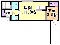札幌市豊平区福住一条1丁目マンション 1LDKの間取図画像
