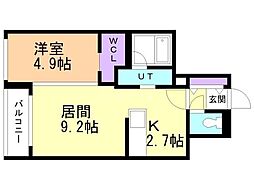間取図画像 1LDK