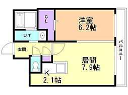 間取図画像 1LDK
