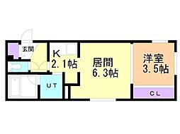 間取図画像 1LDK