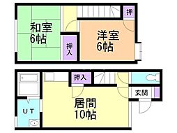 アートヒル453 2LDKの間取図画像