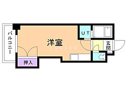 ルート・フランセ・36 ワンルームの間取図画像