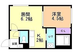 セフィーロ・フィオーレ 1LDKの間取図画像