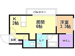 Bloomfcoast 1LDKの間取図画像