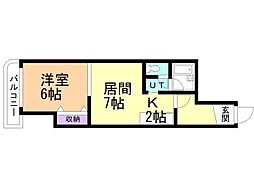 ル・クラシック13A 1LDKの間取図画像
