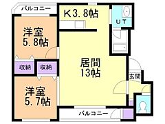 物件の間取り