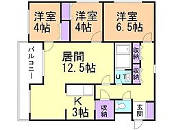 NOA2 3LDKの間取図画像