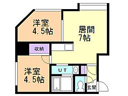 グリーンヒル澄川 2LDKの間取図画像