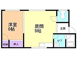ホワイトコートカヤ12 1LDKの間取図画像