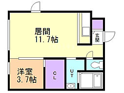 STARESTATE2 1LDKの間取図画像