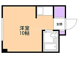 ロイヤルハイツ ワンルームの間取図画像