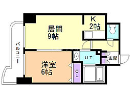 ティアラ豊平第2 1LDKの間取図画像