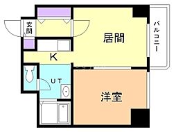 エクセレントハウス豊平37 1LDKの間取図画像