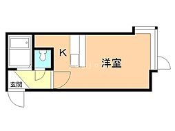 AMS文京台南町2 ワンルームの間取図画像