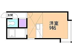 グリーンコートBM ワンルームの間取図画像