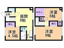 パレーシャル高砂B 3LDKの間取図画像