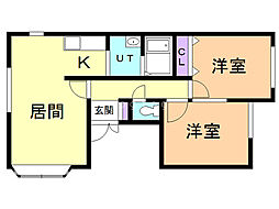 間取図画像 2LDK