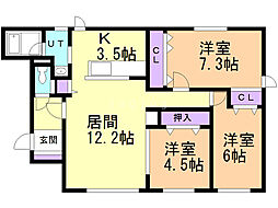 ボンシャンス朝日Ａ 2階