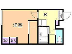 間取図画像 1K
