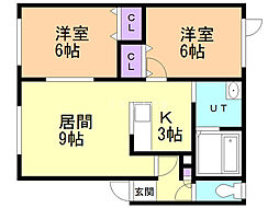 間取図画像 2LDK