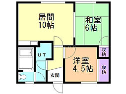 間取図画像 2LDK