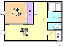 間取図画像 1LDK