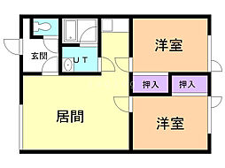 間取図画像 2LDK