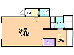 NEXSTAGE文京台 1Kの間取図画像