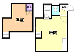 ベーベリーハウス文京台 ワンルームの間取図画像
