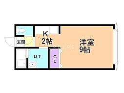 間取図画像 1K