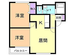 間取図画像 2LDK