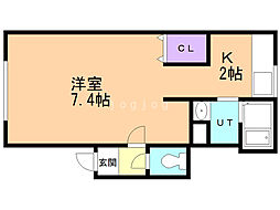 NEXSTAGE文京台 1Kの間取図画像