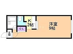 サンコート文京台参番館 1Kの間取図画像