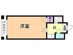 OMレジデンス野幌 1Kの間取図画像