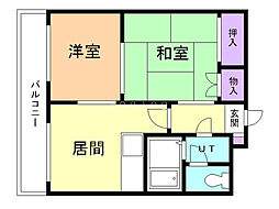 イメージ307 2DKの間取図画像