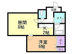 SAMS'・1 1LDKの間取図画像