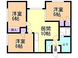 マンションドリーム 3LDKの間取図画像