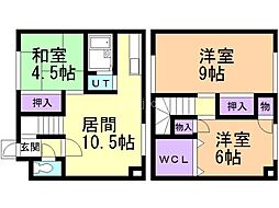 パレーシャル高砂B 3LDKの間取図画像