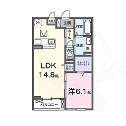 リヴァーサイド ヴィラ 1階/-