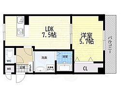 シロハイヌ西難波 1階/-